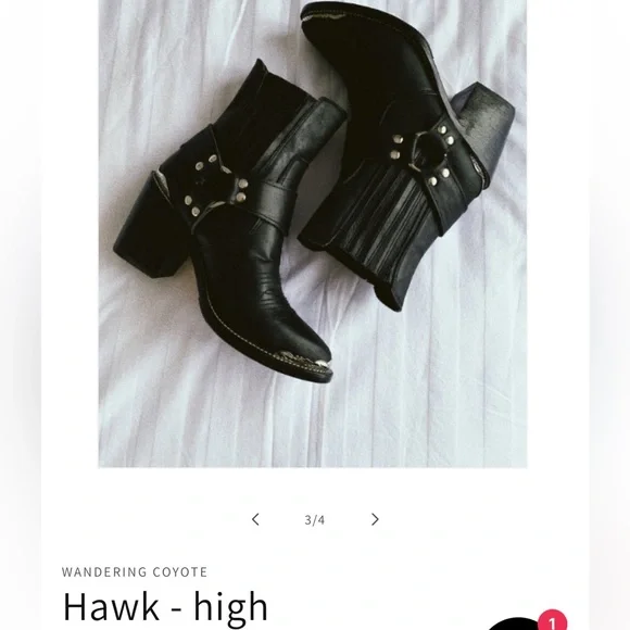 Ankle boots. Cowboy boots. Real leather. - Picture 2 of 9